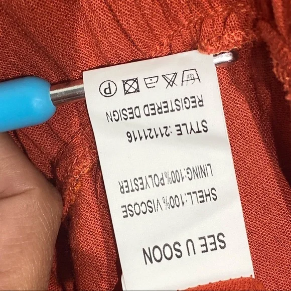 See U Soon NWT Brick/Terracotta Sleeveless Maxi Dress Small - Picture 8 of 16